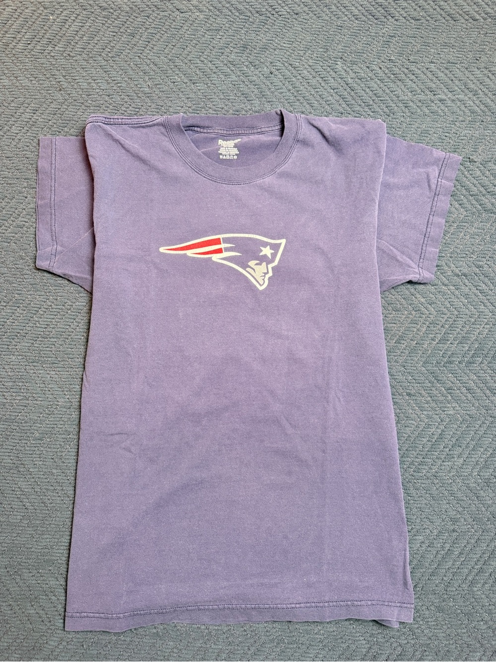 Vintage Reebok NFL New England Patriots Tom Brady 12 T-Shirt Size L Y2K